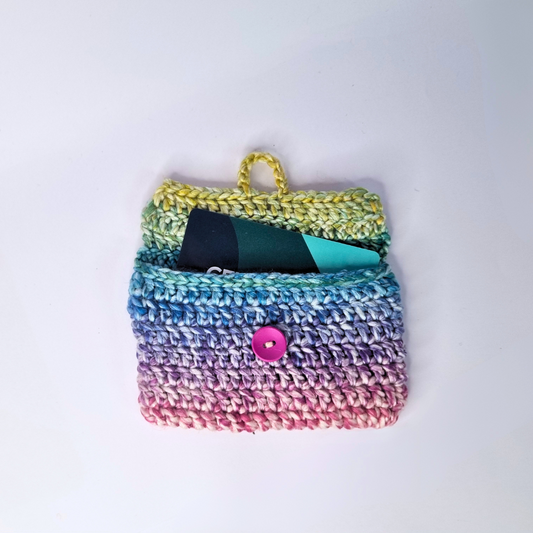 Pochette porte-monnaie multicolore