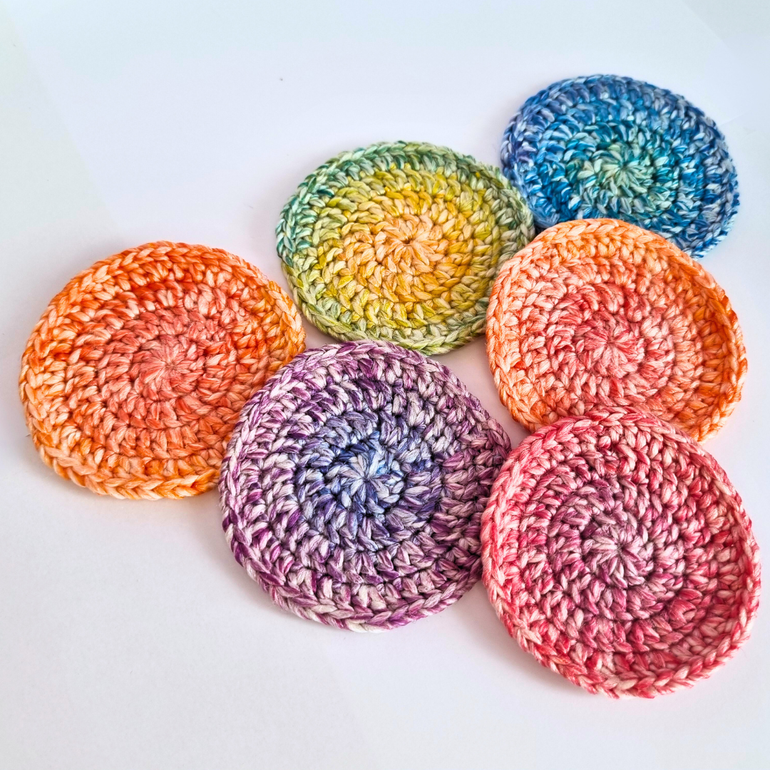 Lot de 6 sous-verres multicolores