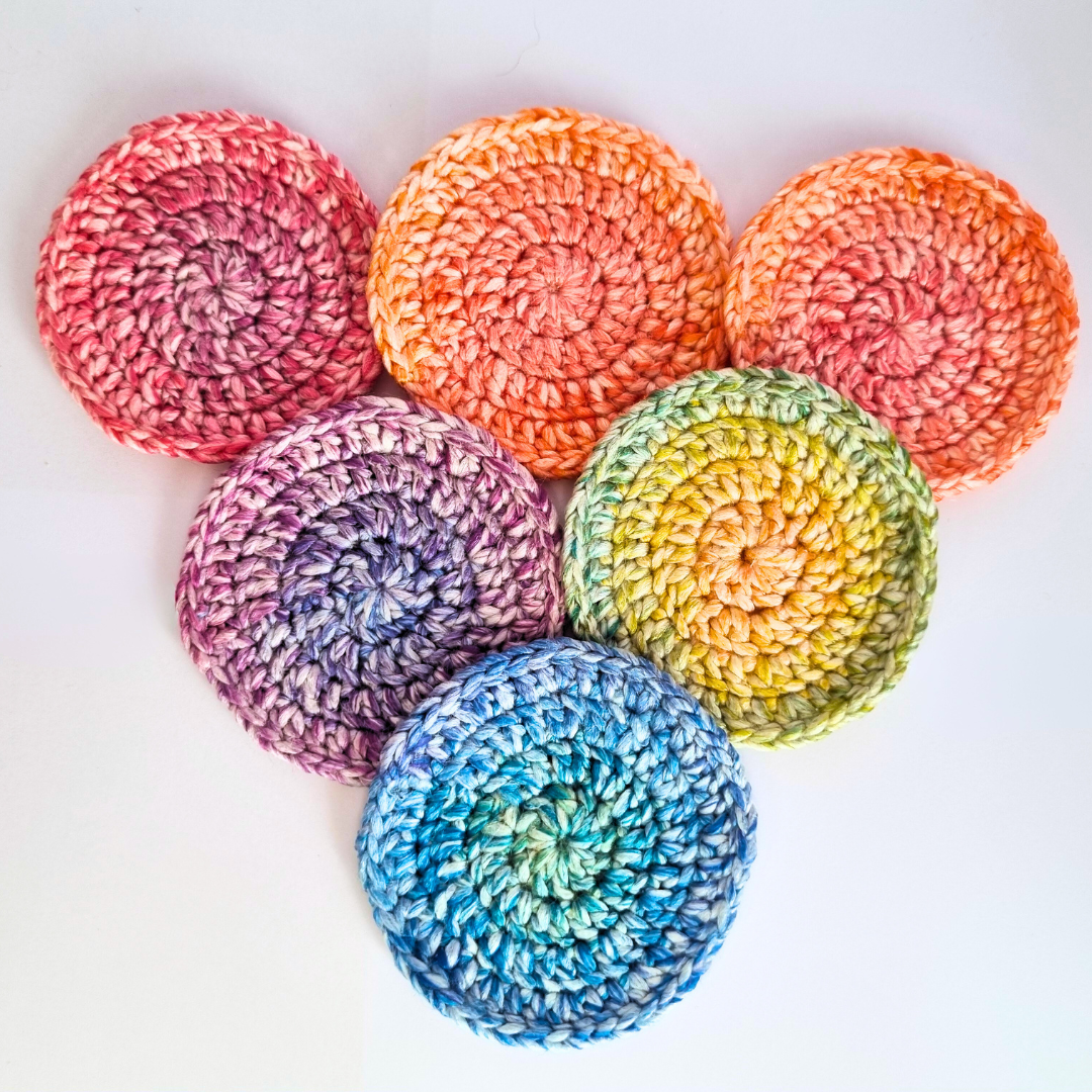 Lot de 6 sous-verres multicolores