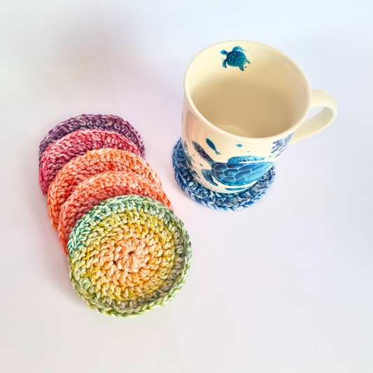 Lot de 6 sous-verres multicolores